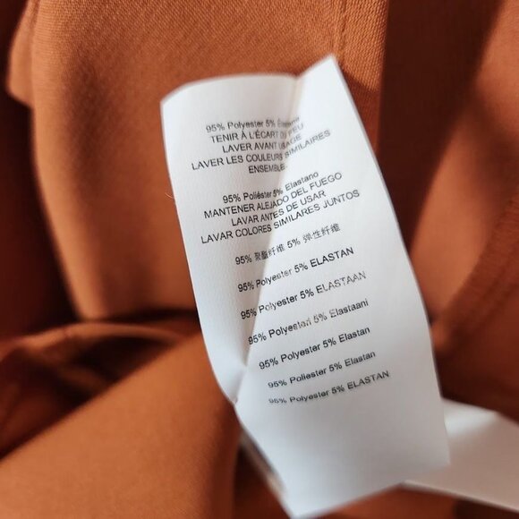 Missguided High Neck Cut Out Back‎ Dress in Rust - Size US 0 - Picture 7 of 7